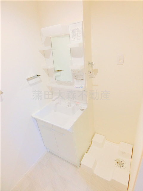 ベルリード西蒲田の洗面所|独立洗面台　洗濯機置き場　洗面脱衣所