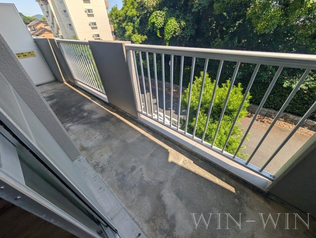 パークサイドハイム Ⅰ棟のバルコニー