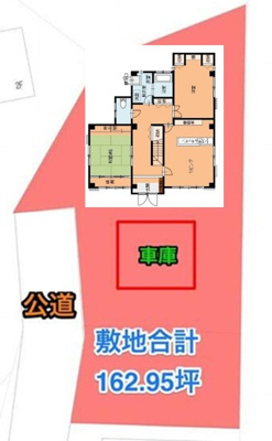  | 淡路市久留麻　中古住宅 | 土地全体図