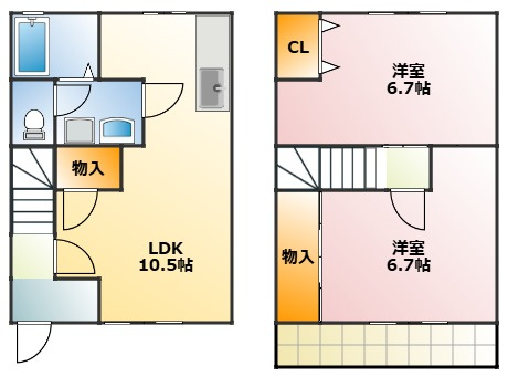 ルミエール Aの間取り