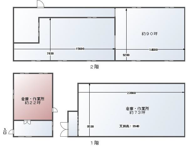 【間取り】 | 貝塚市三ケ山倉庫