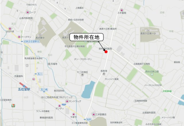 【地図】 | 香芝市真美ケ丘ロードサイドテナント