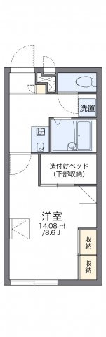 レオパレスサニーハイツⅡの間取り|代表的な間取のため実際の間取とは異なる場合があります