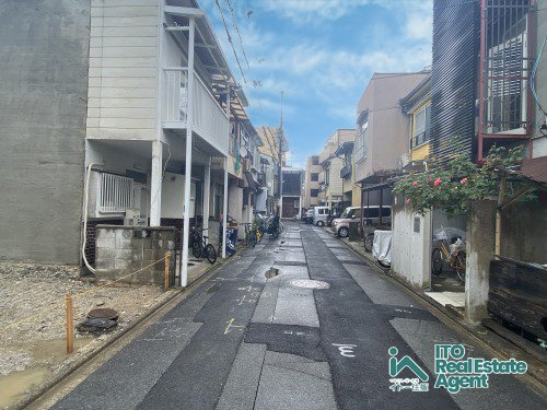 田中古川町 土地の前面道路含む現地写真