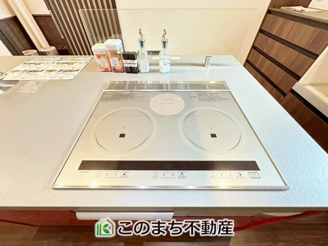 宇都宮市鶴田町　平屋＋モデルハウスの設備|"☆☆IHクッキングヒーター☆☆
ママの家事におお助かりなIHコンロ！お掃除が楽々！"
