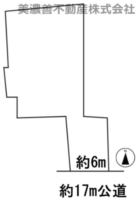 ６５０９６　岐阜市忠節町土地の区画図