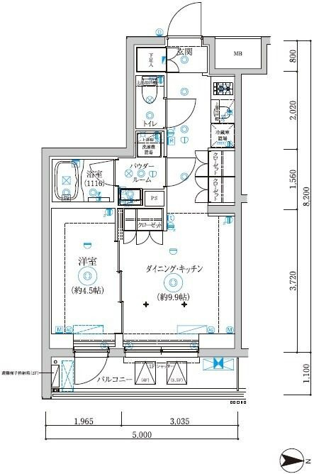 セジョリ武蔵小杉の間取り