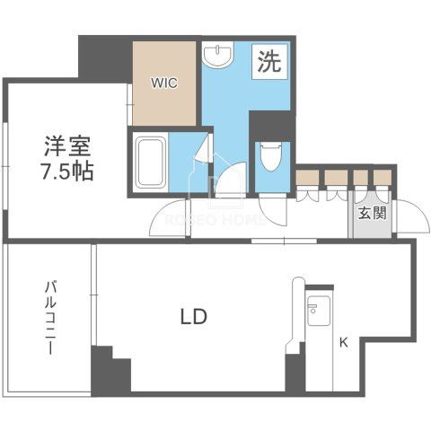 アーデンタワー福島ウエストの間取り