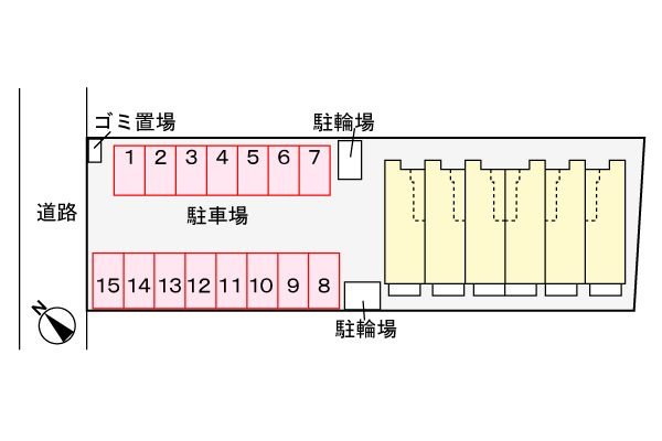 優翔（ゆうしょう）　　　刈谷市近郊の賃貸はクラスホームの駐車場