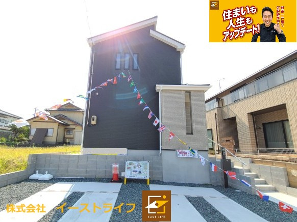 【新築戸建】　いわき市郷ケ丘4期の外観|玄関側外観写真