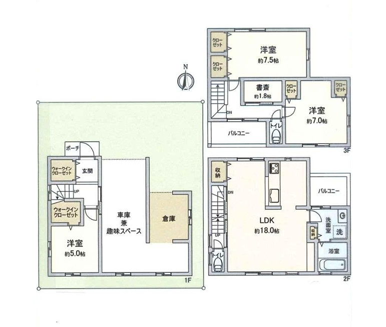 田口1丁目　中古一戸建ての間取り|間取り図はいかがですか？ご希望を叶える間取りですか？リビングの広さは？水回りの位置は？カウンターキッチン？など色々な情報が集約されています。弊社ではリフォームなどのご相談も承っております。