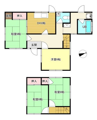 船木　中古戸建の間取り