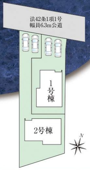 神戸市西区押部谷町西盛の区画図