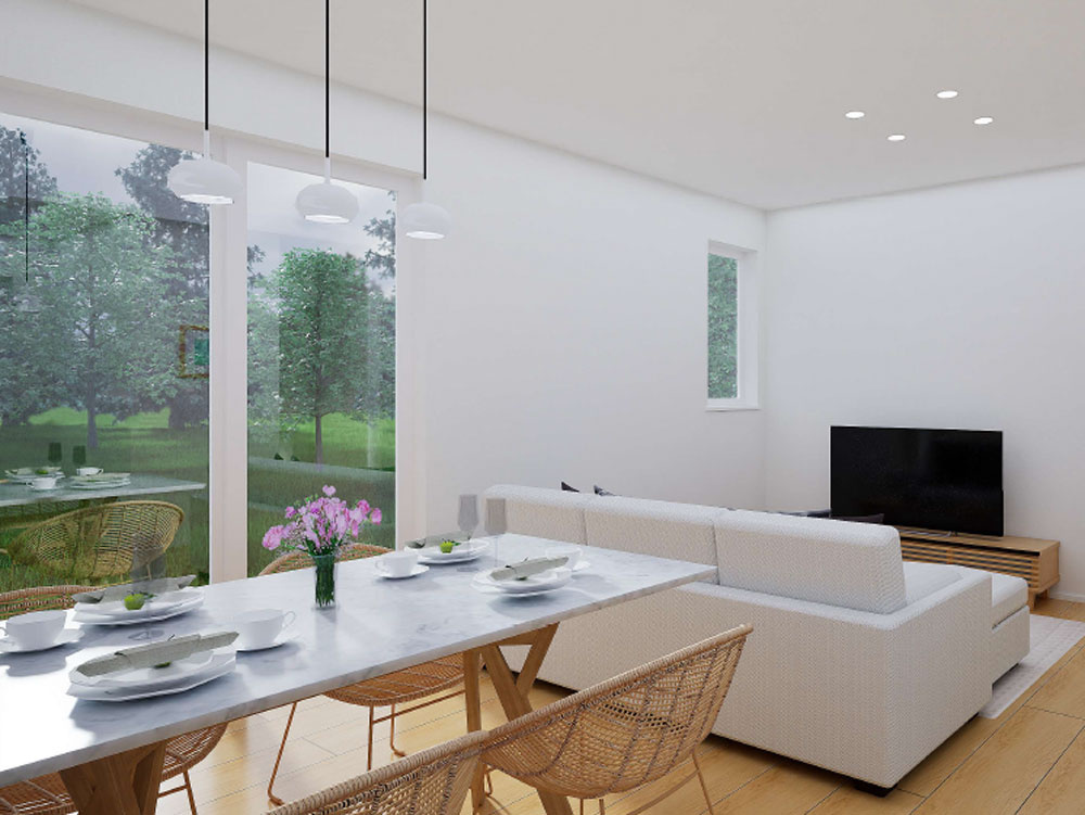 【No.7443】湖山町南新築/3LDK/4帖WIC付の居間・リビング