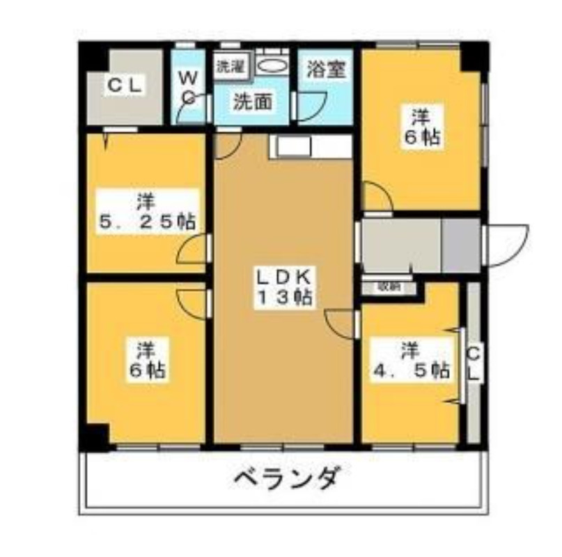 名古屋市南区城下町１丁目　収益マンションの間取り