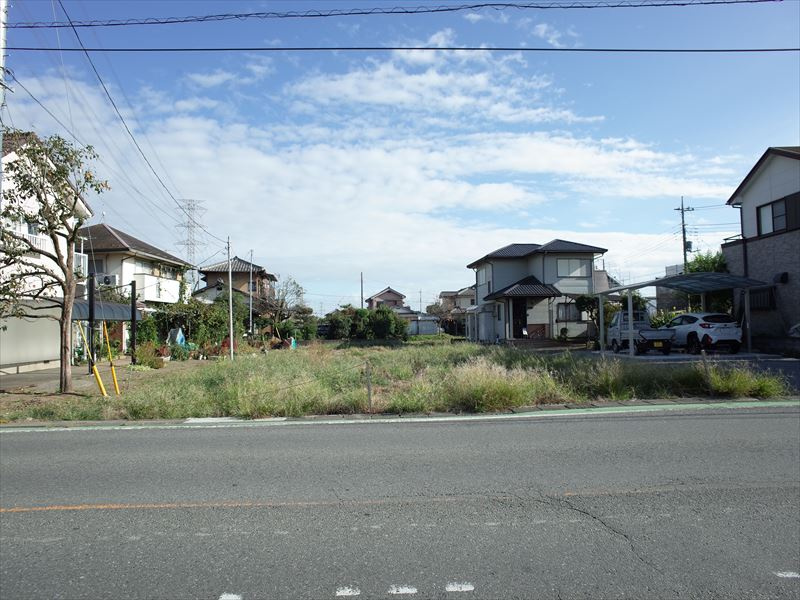 東松山市上野本　土地122坪の外観