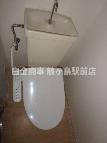 坂戸市大字片柳の賃貸マンションのトイレ