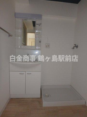 坂戸市大字片柳の賃貸マンションの洗面所