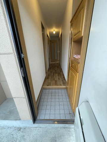 グリーンハイツBの玄関