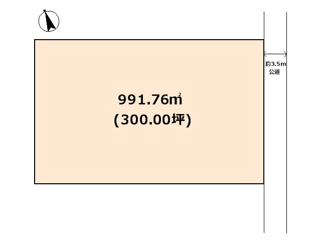 東松山市石橋　土地300坪の土地図