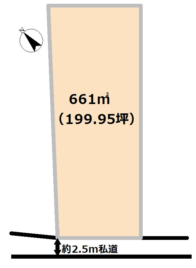西郷村大字小倉田字黒森　土地199坪の土地図