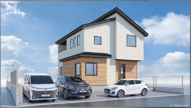 仲介手数料不要　KEIAIスターTERRACE北区楠野町1期【川上小・北部中】の外観パース|外観パースです