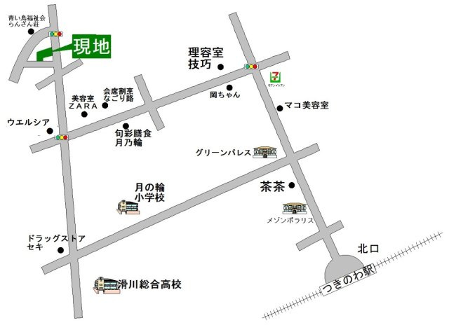 比企郡嵐山町川島　土地492坪の地図