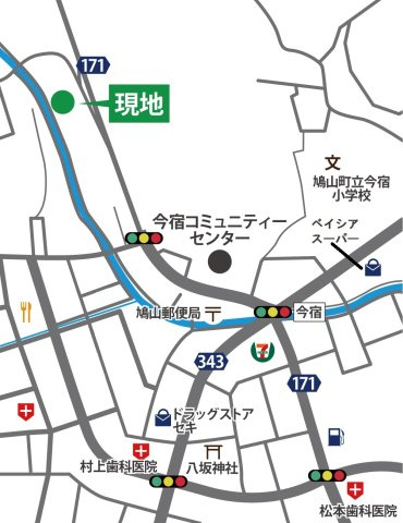 比企郡鳩山町小用　土地205坪の地図