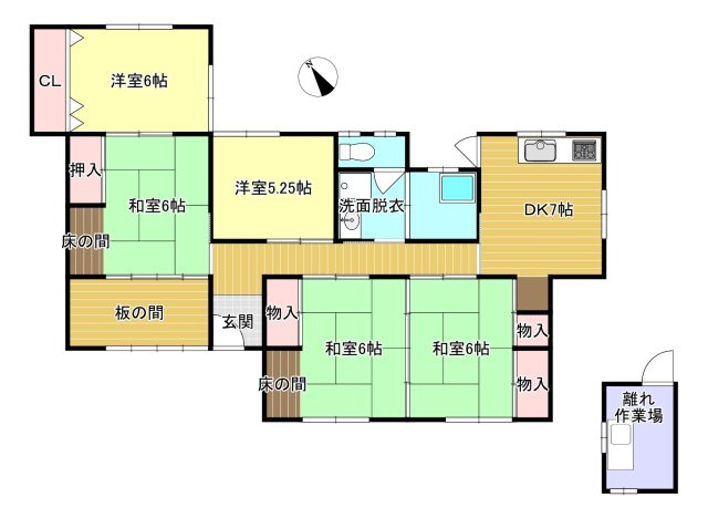 船木甲2978-9　中古戸建の間取り