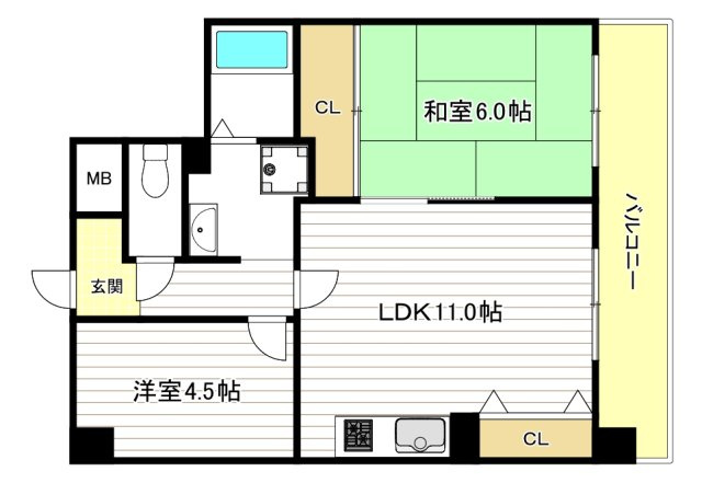 グレース大阪港の間取り