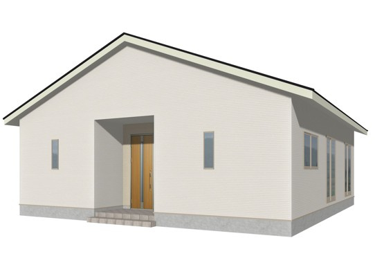 神川町新里第３（全３棟）1号棟の外観パース|外観パースです