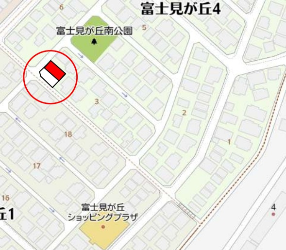 神戸市西区富士見が丘4丁目の地図