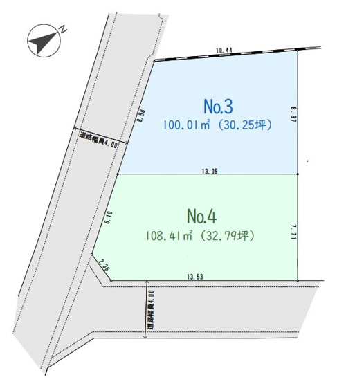 【区画図】 | 杉並区成田西１丁目　売地　３区画 | 浜田山駅＆西永福駅と2駅が徒歩圏内の立地！