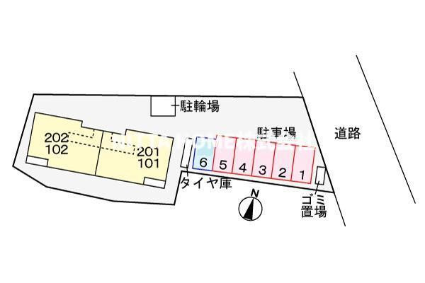 ソレイユ　プロムナードの区画図