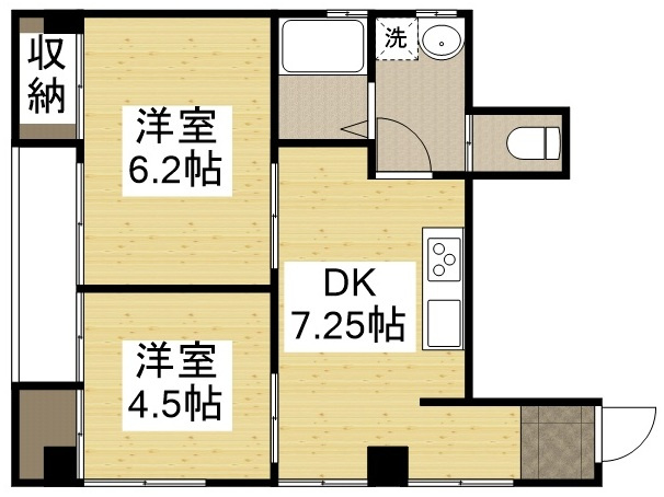 ヴィラ呉本通の間取り