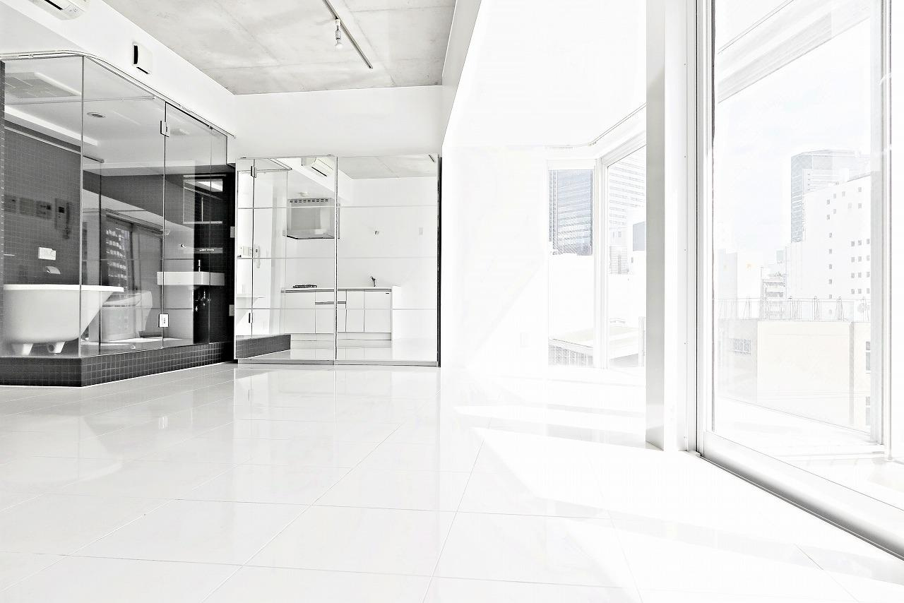 是空NANBAⅡの居間・リビング|ビックワンルーム