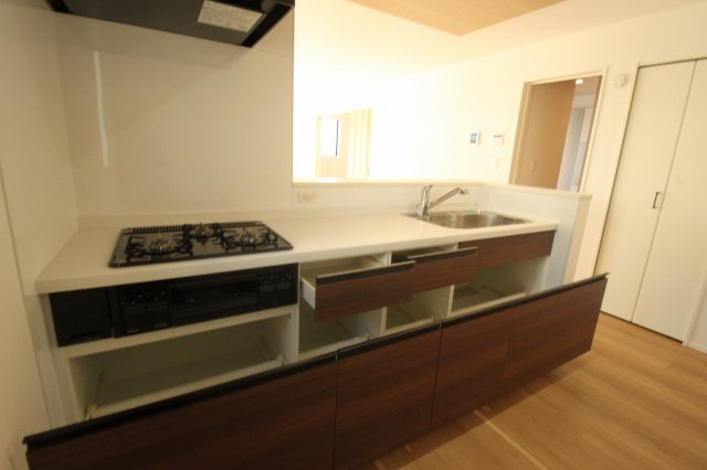 香美市土佐山田町宝町4丁目　5号棟　【内覧可能】（全5区画）　新築戸建のキッチン|システムキッチン