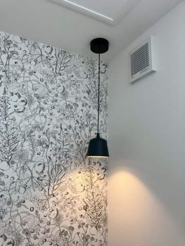 坂出市久米町　縦格子が印象的な和モダンな平屋の内装