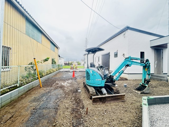 新築　高崎市大八木町　5号棟の駐車場|現地写真　駐車スペースは2台分可能です！