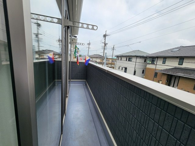 小牧市大字本庄字郷浦　新築戸建　１号棟のバルコニー|開放的で明るい空間を演出してくれるバルコニーです