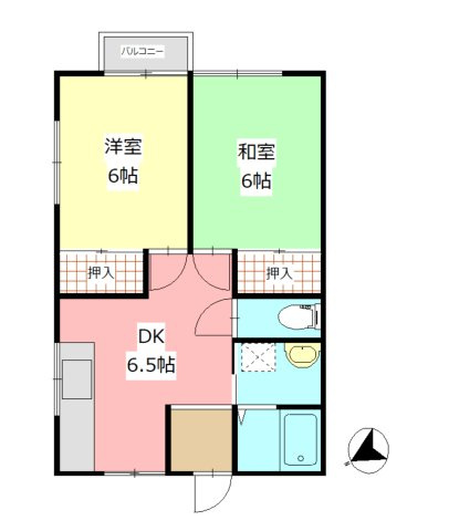 村上第一アパートの間取り