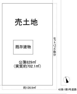 【土地図】 | 大津市木戸673-5,673-4　売土地