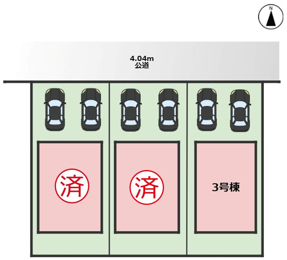 FIRSTTOWN第4港区明正｜名古屋市の戸建ならホームアップの区画図