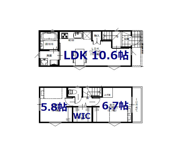【参考プラン】 | 台東区浅草5丁目　売地 | 二階建て建物参考プランです。施工工務店のショールームにて、実際の設備や仕様をご確認いただけます♪