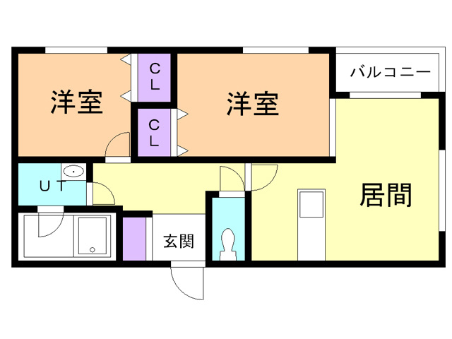 サニープレイスの間取り