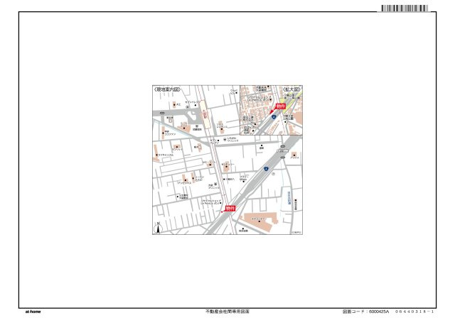 越谷市袋山 土地の区画図