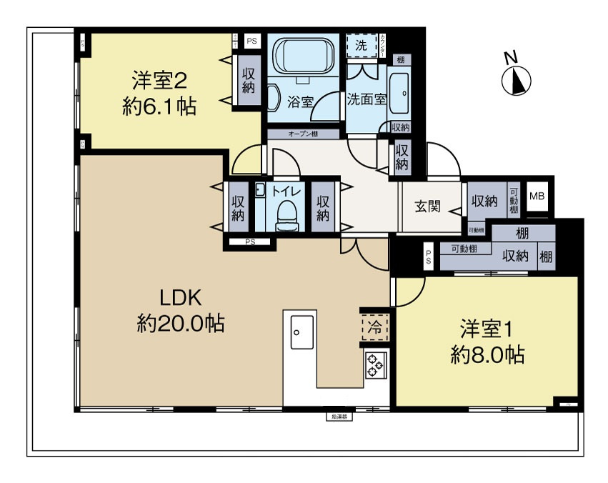 パロス白金の間取り