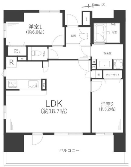 【間取り】 | グランスイート本厚木