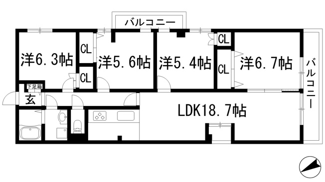 【間取り】 | イトーピア甲陽園