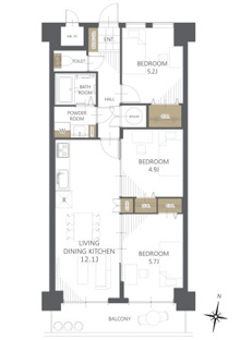 【間取り】朝日プラザ一条橋 
